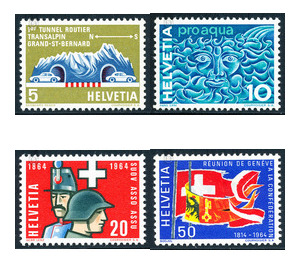 Flags  - Switzerland 1964 Set