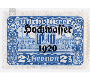 Flood disaster  - Austria / Republic of German Austria / German-Austria 1921 - 2.50 Krone