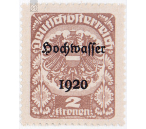 Flood disaster  - Austria / Republic of German Austria / German-Austria 1921 - 2 Krone