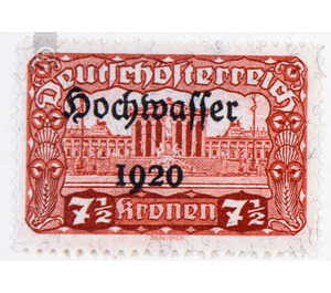 Flood disaster  - Austria / Republic of German Austria / German-Austria 1921 - 7.50 Krone