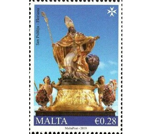 Floriana - Statue of St. Publius - Malta 2019 - 0.28