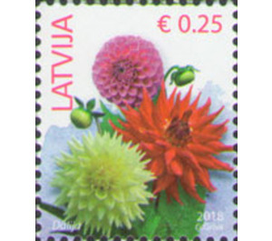 Flowers (2018 Imprint Date) - Latvia 2018 - 0.25