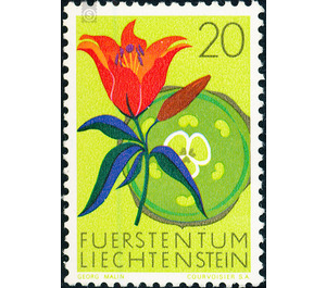 flowers  - Liechtenstein 1970 - 20 Rappen