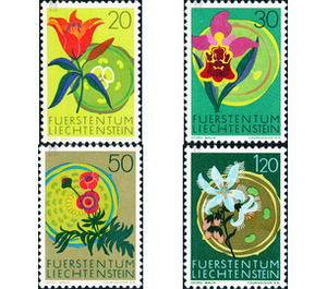 flowers  - Liechtenstein 1970 Set