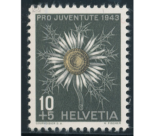 flowers  - Switzerland 1943 - 10 Rappen