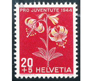 flowers  - Switzerland 1944 - 20 Rappen