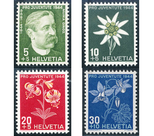 flowers  - Switzerland 1944 Set