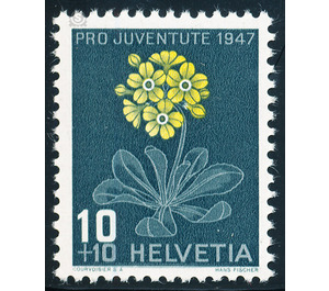 flowers  - Switzerland 1947 - 10 Rappen