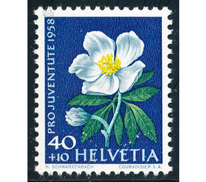 flowers  - Switzerland 1958 - 40 Rappen