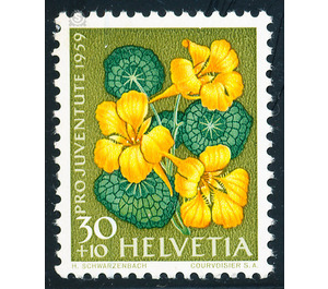 flowers  - Switzerland 1959 - 30 Rappen