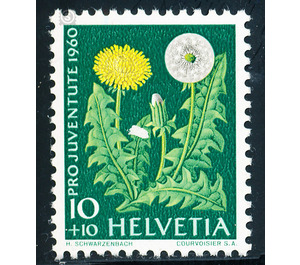 flowers  - Switzerland 1960 - 10 Rappen