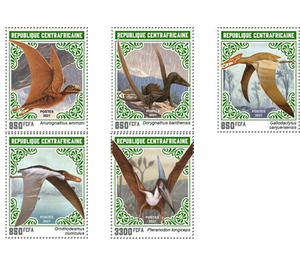 Flying Dinosaurs (2021) - Central Africa / Central African Republic 2021 Set