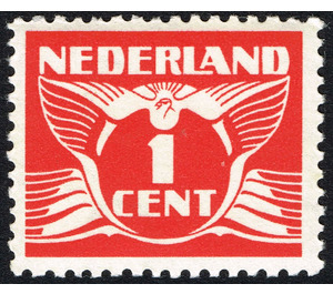 Flying dove WATERMARK - Netherlands 1934 - 1