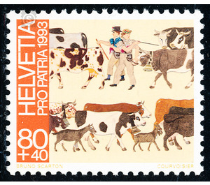 folk Art  - Switzerland 1993 - 80 Rappen