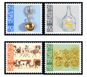 folk Art  - Switzerland 1993 Set