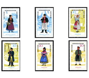 Folk costumes  - Germany / German Democratic Republic 1964 Set