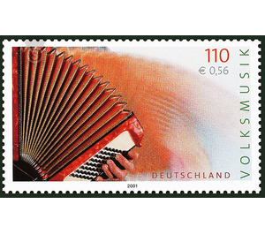 folk music  - Germany / Federal Republic of Germany 2001 - 110 Pfennig