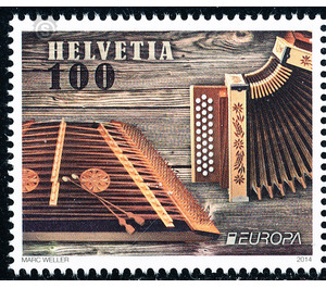 Folk Music Instruments  - Switzerland 2014 - 100 Rappen
