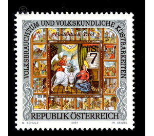 folklore  - Austria / II. Republic of Austria 2001 - 7 Shilling