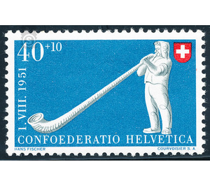 folklore  - Switzerland 1951 - 40 Rappen