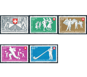 folklore  - Switzerland 1951 Set