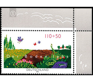 For environmental protection: The soil is alive  - Germany / Federal Republic of Germany 2000 - 110 Pfennig