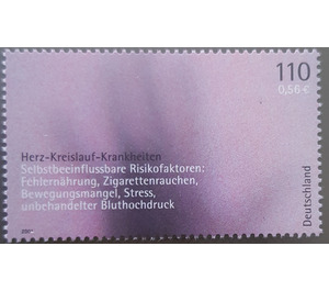 For the health  - Germany / Federal Republic of Germany 2001 - 110 Pfennig