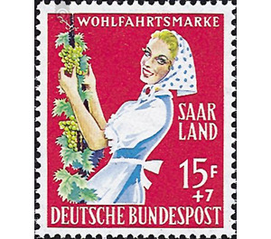 For the welfare - Germany / Saarland 1958 - 1,500 Pfennig