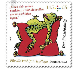 For the welfare: Grimm's fairy tale - The Froschkönig  - Germany / Federal Republic of Germany 2018 - 145 Euro Cent