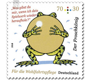 For the welfare: Grimm's fairy tale - The Froschkönig  - Germany / Federal Republic of Germany 2018 - 70 Euro Cent