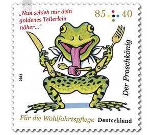 For the welfare: Grimm's fairy tale - The Froschkönig  - Germany / Federal Republic of Germany 2018 - 85 Euro Cent
