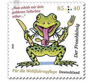 For the welfare: Grimm's fairy tale - The Froschkönig  - Germany / Federal Republic of Germany 2018 - 85 Euro Cent