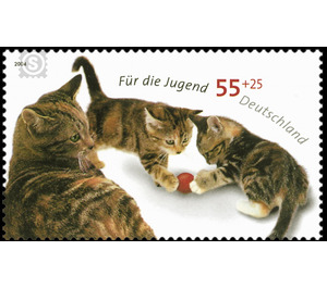 For the youth: cats - Germany / Federal Republic of Germany 2004 - 55 Euro Cent