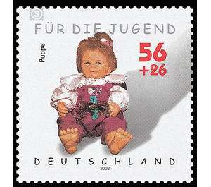 For the youth Children's toys  - Germany / Federal Republic of Germany 2002 - 56 Euro Cent