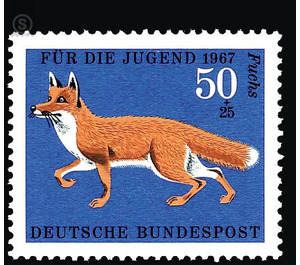 For the youth Endangered animals  - Germany / Federal Republic of Germany 1967 - 50 Pfennig