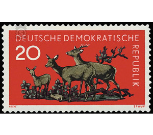 forest Animals  - Germany / German Democratic Republic 1959 - 20 Pfennig