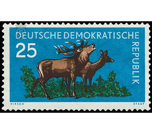forest Animals  - Germany / German Democratic Republic 1959 - 25 Pfennig