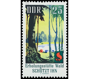 forest protection  - Germany / German Democratic Republic 1969 - 25 Pfennig