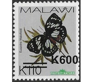 Forest Queen (Euxanthe wakefieldi) Surcharged Type II - East Africa / Malawi 2020