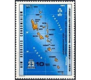 Former Stamp with Overprint of the New Value - Melanesia / New Hebrides 1979 - 10
