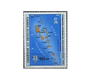 Former Stamp with Overprint of the New Value - Melanesia / New Hebrides 1979 - 10