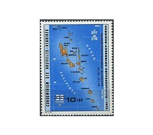 Former Stamp with Overprint of the New Value - Melanesia / New Hebrides 1979 - 10