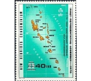 Former Stamp with Overprint of the New Value - Melanesia / New Hebrides 1979 - 40