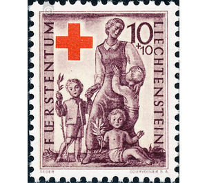 Foundation of the Red Cross  - Liechtenstein 1945 - 10 Rappen