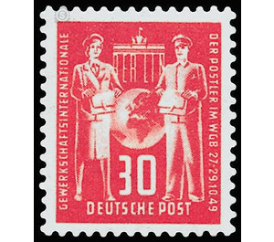 Founding Conference of the International Union Federation for Post in the World Trade Union Confederation  - Germany / German Democratic Republic 1949 - 30 Pfennig