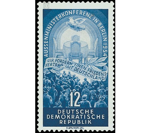 Four Power Conference, Berlin  - Germany / German Democratic Republic 1954 - 12 Pfennig