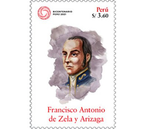 Francisco Antonio de Zela y Arizaga, Patriot leader - South America / Peru 2020 - 3.60
