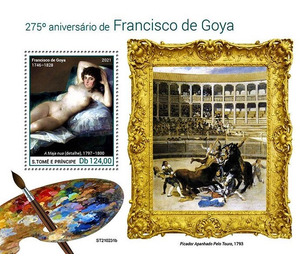Francisco de Goya (1746-1828) - Central Africa / Sao Tome and Principe 2021