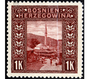 Freimarke  - Austria / k.u.k. monarchy / Bosnia Herzegovina 1906 - 1 Krone