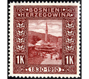 Freimarke  - Austria / k.u.k. monarchy / Bosnia Herzegovina 1910 - 1 Krone